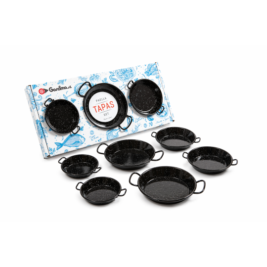 Set Paella in acciaio smaltato - Tapas