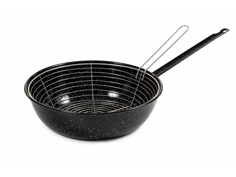 Friggitrice smaltata con cestello
