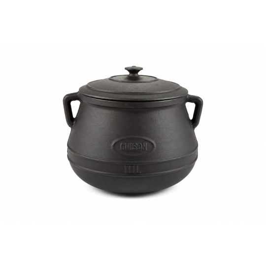 Enameled cast iron saucepan