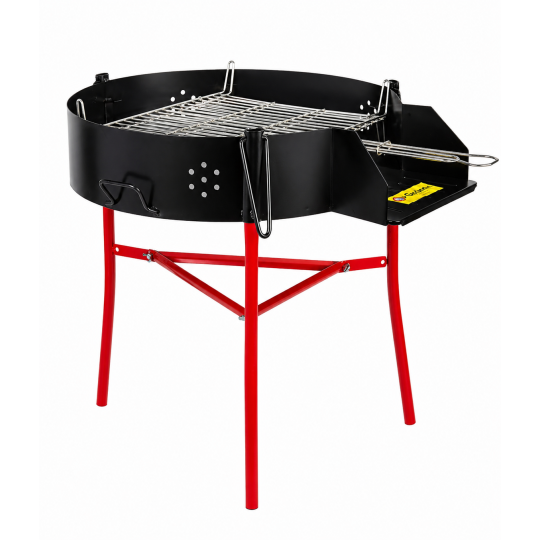 Barbecue multi-usages avec double grille étamée