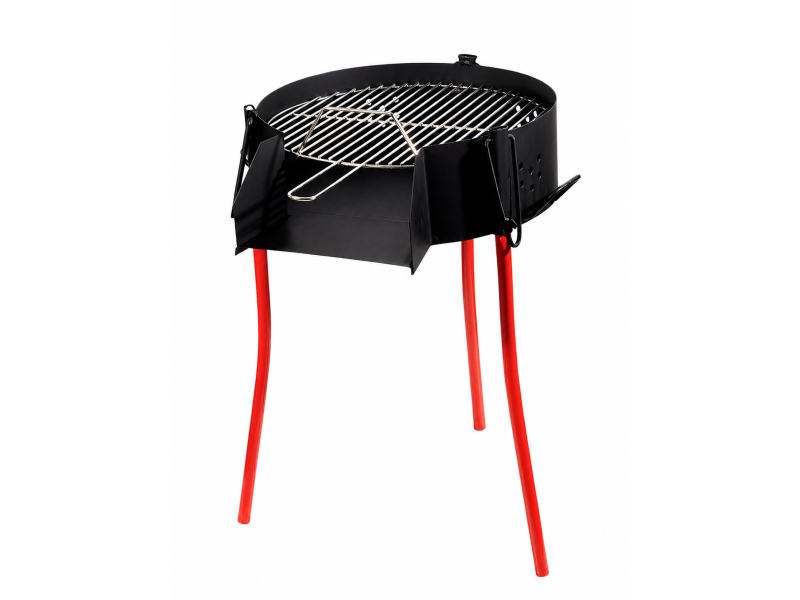 Barbacoa multiusos con parrilla redonda