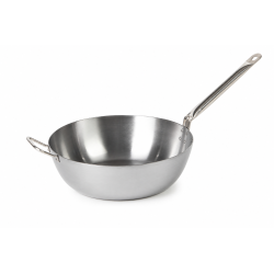 Padella lionese profonda con manico inox