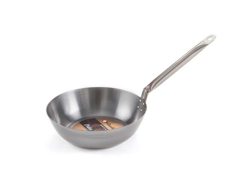 Sartén Lyonesa Honda con mango de tubo inoxidable