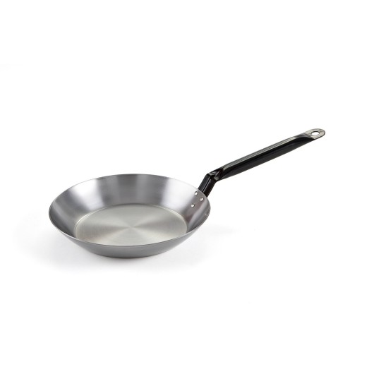 Padella lionese piatta con manico tubolare (martellato)
