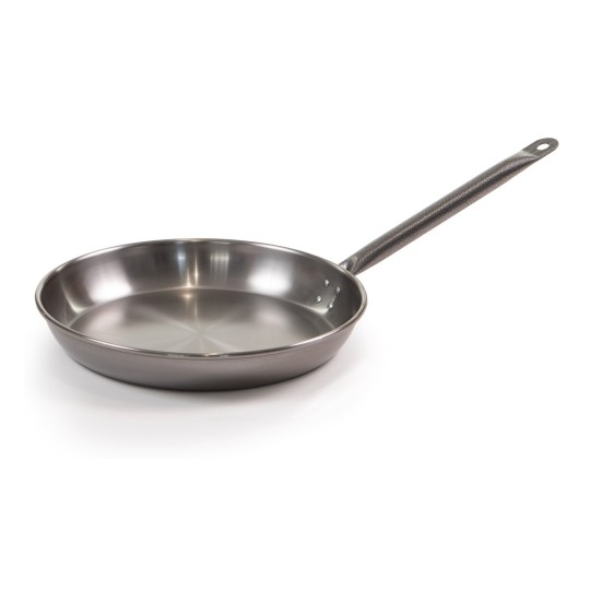 Sartén llana pulida con mango de tubo (martelé)